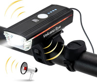 USB Rechargeable 1000 Lumen Bike Light Set, Waterproof Front & Rear Cycling Lights with 4 Modes