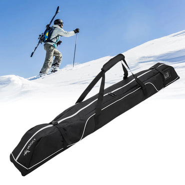 172cm Ski Travel Bag Adjustable Ski and Snowboard Equipment Travel Bag  Handle Waterproof Accessories for Road Trips