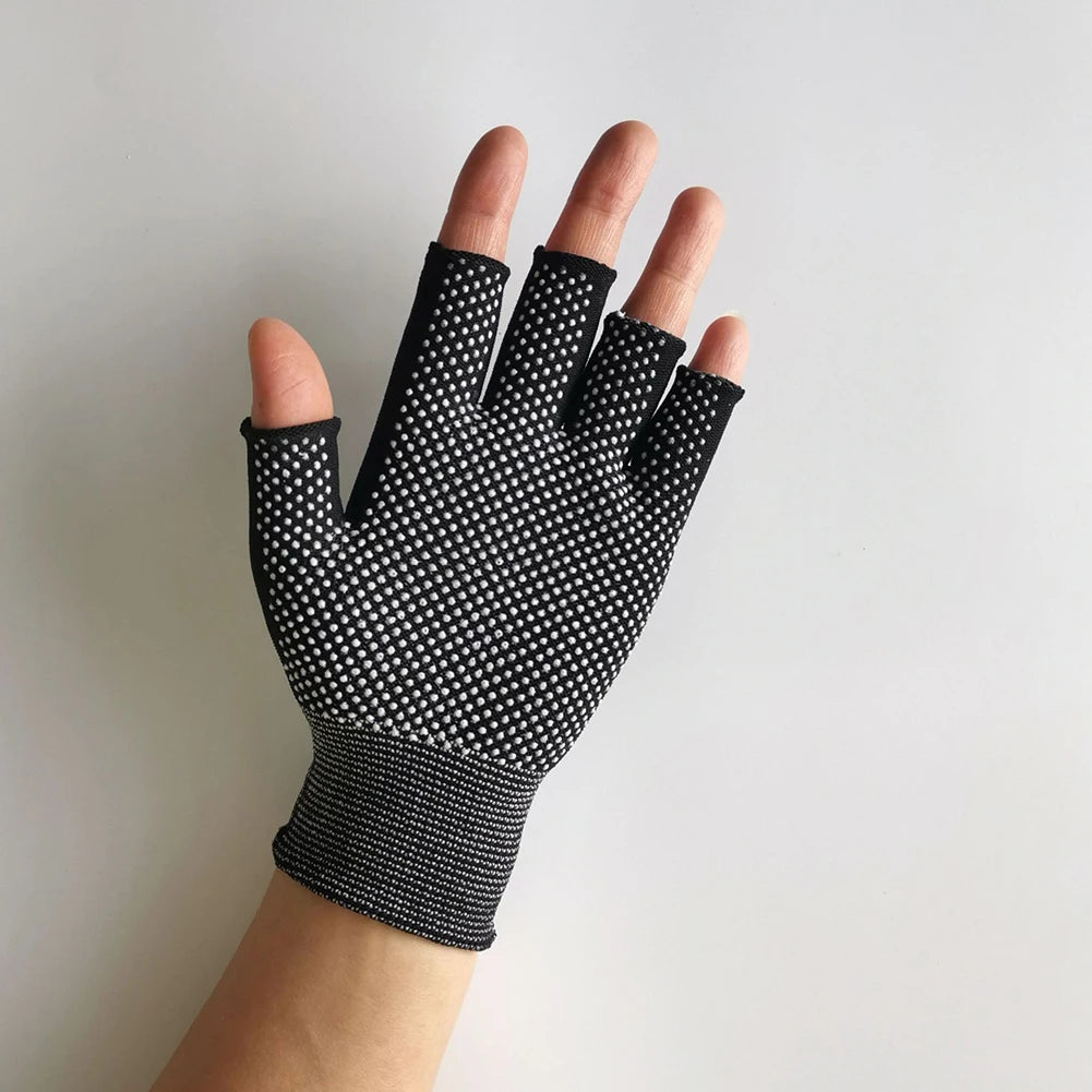 Half Finger Fishing Gloves Breathable Driving Gloves Non-slip Riding Gloves Workout Mittens for Cycling Fishing Driving