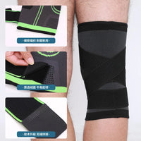 NEW 1PC Sports Kneepad Men Pressurized Elastic Knee Pads Support Fitness Gear Basketball Volleyball Brace Protector