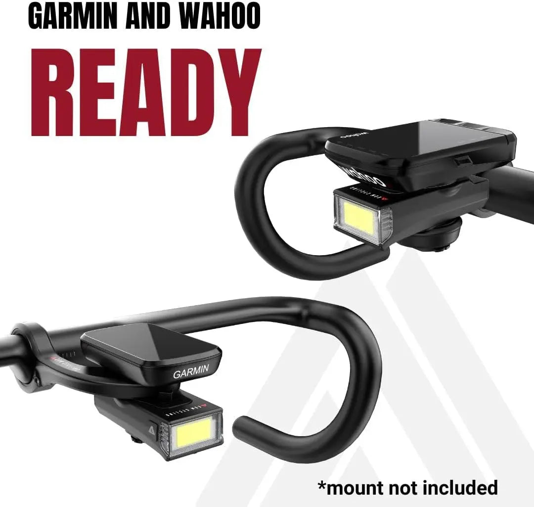 1000 Lumen Bike Light, Quick Release, 6 Modes, Wahoo/Garmin Mount, 30° Hinge