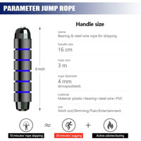 Weighted Professional Crossfit Jump Ropes Fitness Boxing Training Skipping Rope Gym Workout Exercise Jumprope Home Equipment
