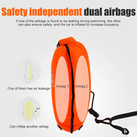 20L Inflatable Open Swimming Buoy Tow Float Dry Bag With Waist Belt For Boating Rafting Swimming Bucket Water Sport Safety Bag