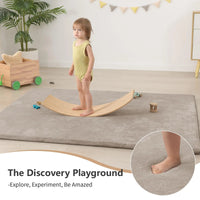 Large Solid Casual Non-slip Carpet Living Room Thick Foam Baby Play Mat Soft for Kids Coral Velvet Rug Yoga Mats