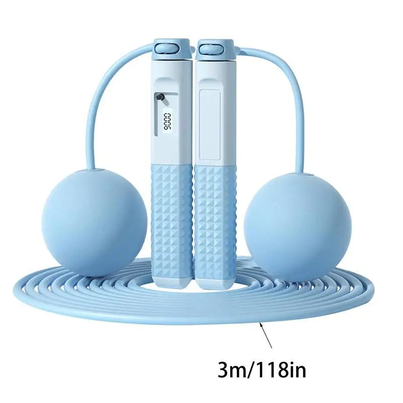 Fitness Jump Rope Body Muscle Training Cordless Jump Rope Ball With Non-Slip Handle Counter Weighted Cordless Jump Rope For Men