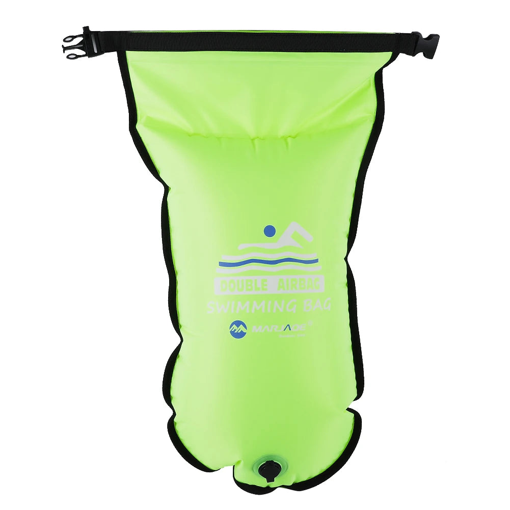 20L Inflatable Open Swimming Buoy Tow Float Dry Bag With Waist Belt For Boating Rafting Swimming Bucket Water Sport Safety Bag
