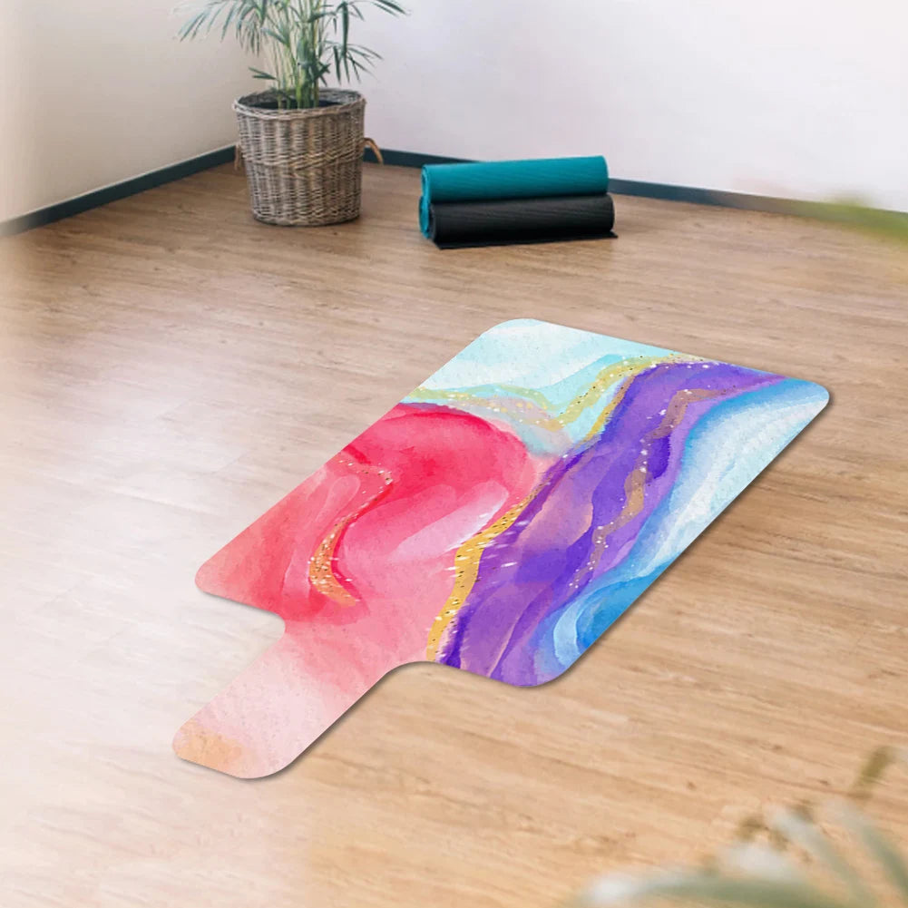 Pilates Reformer Mat Sweat Absorbent Pilates Suede Rubber Yoga Mat Non-Slip Pilates Reformer Machine Towel for Balance Training