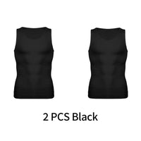 Men Compression Vest Sleeveless Shapewear Slimming Body Shaper Shirt Gym Workout Corset Tummy Control Tank Top Abs Abdomen