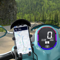 Motorcycle Phone Holder 15W Wireless Charger Shockproof Fast Charger Stand Anti-Theft Smartphone Handlebar Mount Waterproof