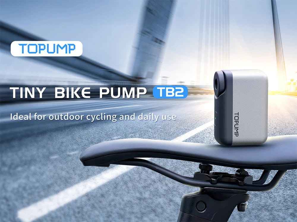 Mini Bike Pump, Portable Electric Bike Pump, Ultra Small 120PSI Battery Bicycle Pump, Automatic Shut-Off, Presta & Schrader