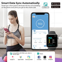 Smart Bathroom Scale for Body Weight, Digital Body Fat Scale with LED Display, BMI, Muscle Mass, 400lb