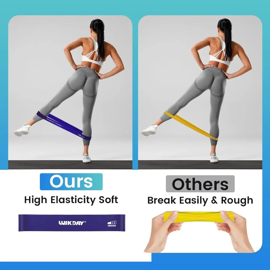 Resistance Bands for Working Out Exercise Loop Bands Workout Bands 5Pcs Set for Men Women Body Stretching Crossfit Training Home