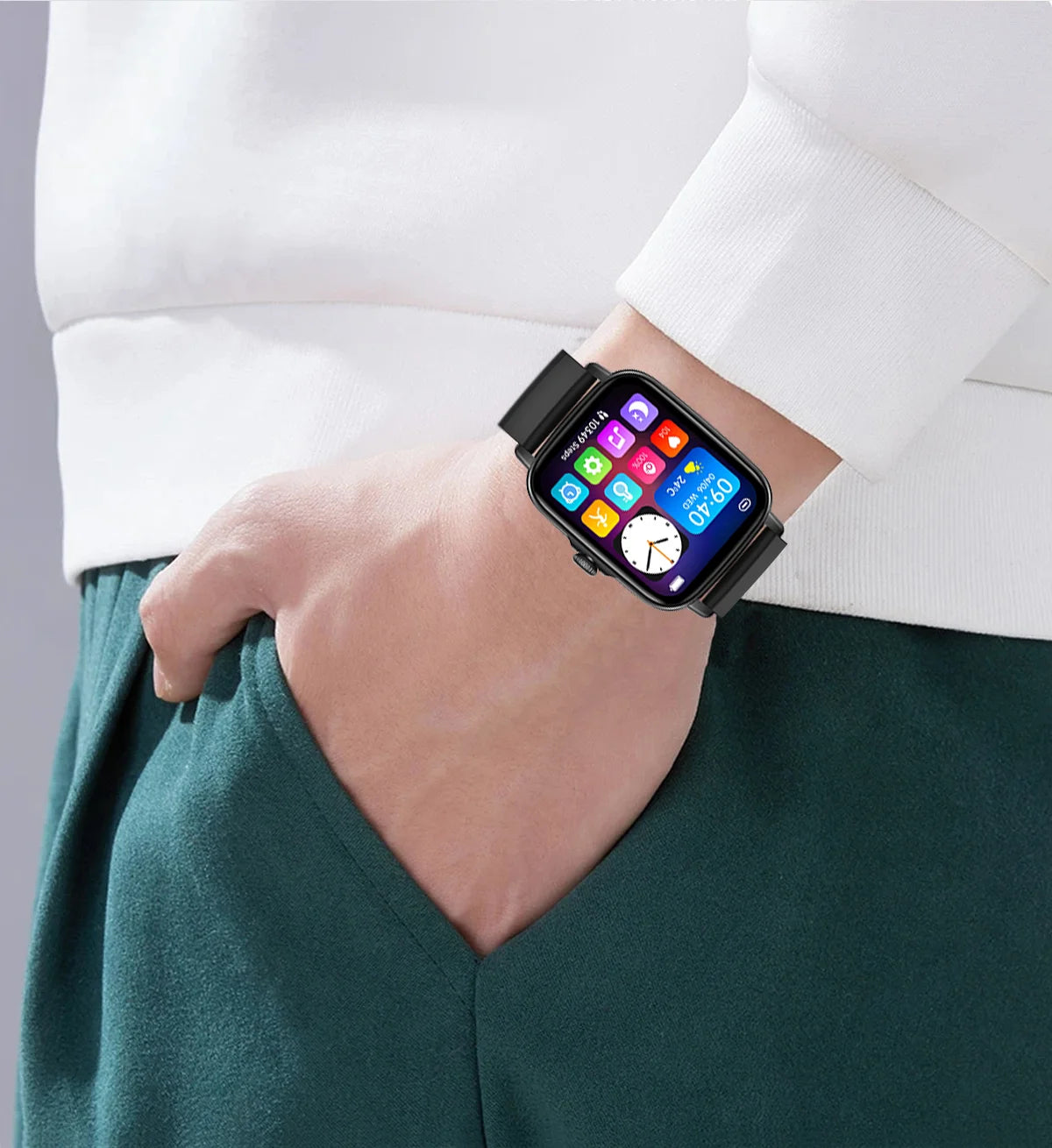 EIGIIS 2025 Smart Watch for Men Women Fitness Tracker with Heart Rate Sleep Monitor Activity Tracker 1.69" HD Waterproof Watch