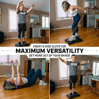 Resistance Band Footplate with Neoprene Bandguard - UHMWPE Non-Slip Base for Resistance Training, Squats, Deadlifts, and More –