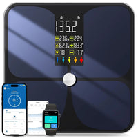 Smart Digital Bathroom Weight Scale with BMI, Muscle Mass, 20 Body Metrics, Large Display, Heart Rate, Bluetooth App