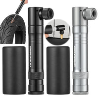 CO2 Bicycle Pump with Tubeless Tire Repair Tool Schrader & Presta Valve Portable Tire Inflator Aluminum Alloy for MTB Road Bike