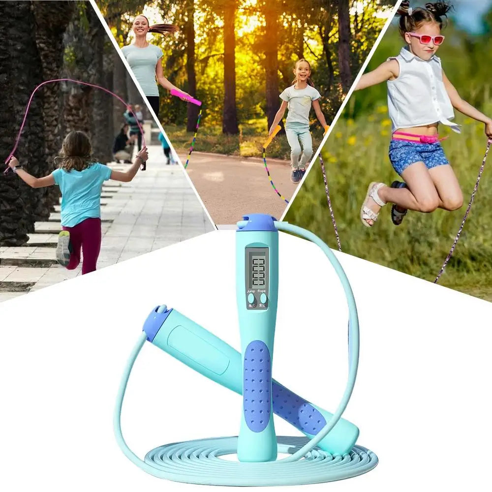 Counting Jump Rope Training Jump Rope with Counter Digital Jump Rope Skipping Long Jump Rope Digital Jump Rope Speed Rope ﻿