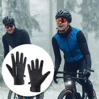 Cycling Windproof Gloves Windproof Outdoor Full Finger Cycling Gloves Pocket Design Screen Touch Cycling Gloves For Sports