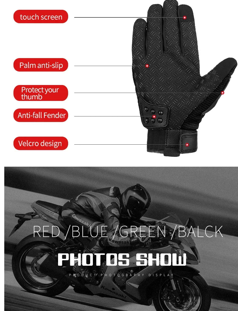 Tactical Gloves Steel Safety Outdoor Cycling Equipment Brass Knuckle Motorcycle Powersports Racing Bicycle Self Defence For Man
