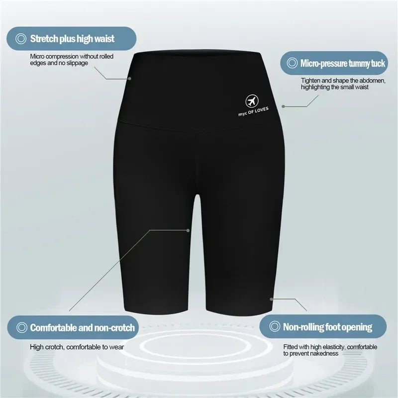 Women Butt Lifting Yoga Shorts Elastic Workout High Waist Tummy Control Ruched Booty Pants Seamless Gym Compression Tights