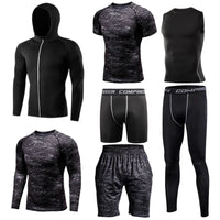 Men's Running Compression Tshirts Quick Dry Soccer Jersey Fitness Tight Sportswear Gym Sport Short Sleeve Shirt Breathable