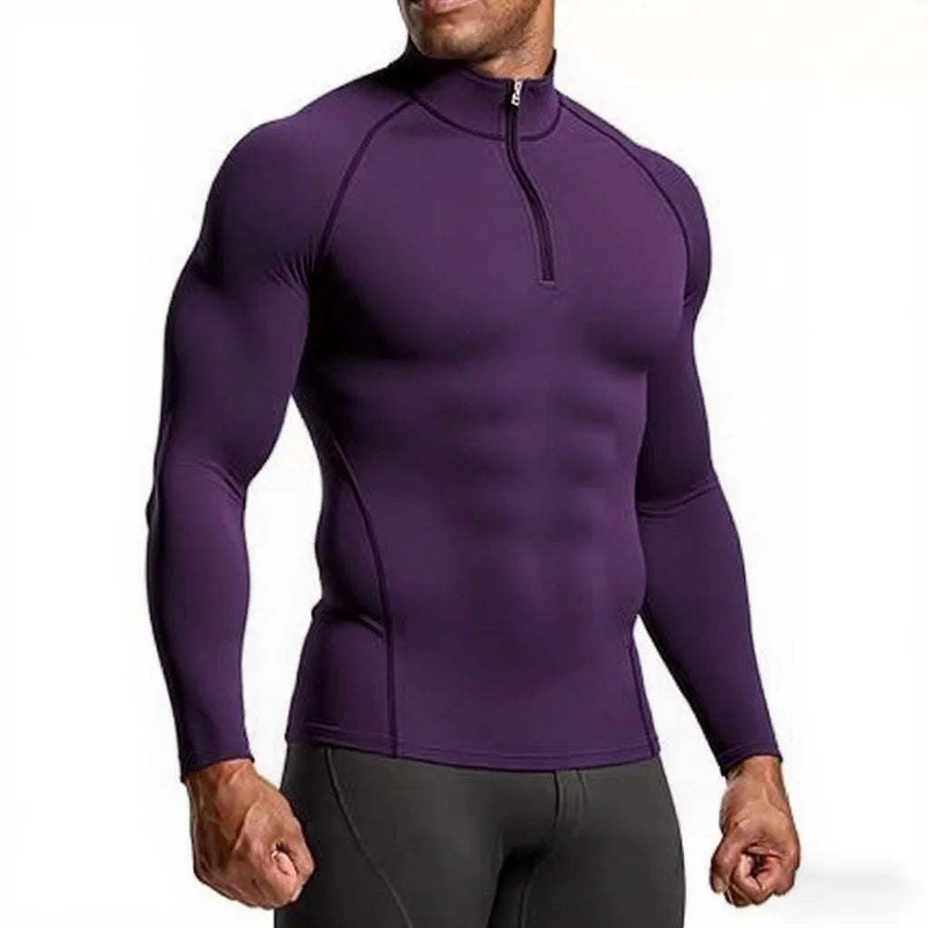 Men Sportswear Fitness Shirts Slim Long sleeve Gym T-shirt Running Top Tee Tights Training Compression Clothes Sport T Shirt Men