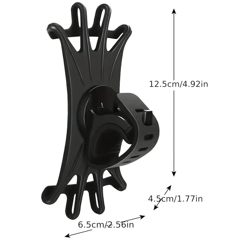 1-Pack Heavy-Duty Phone Holder - New Year's Fitness Gear for Gym Bike & Treadmill with One-Second Lock
