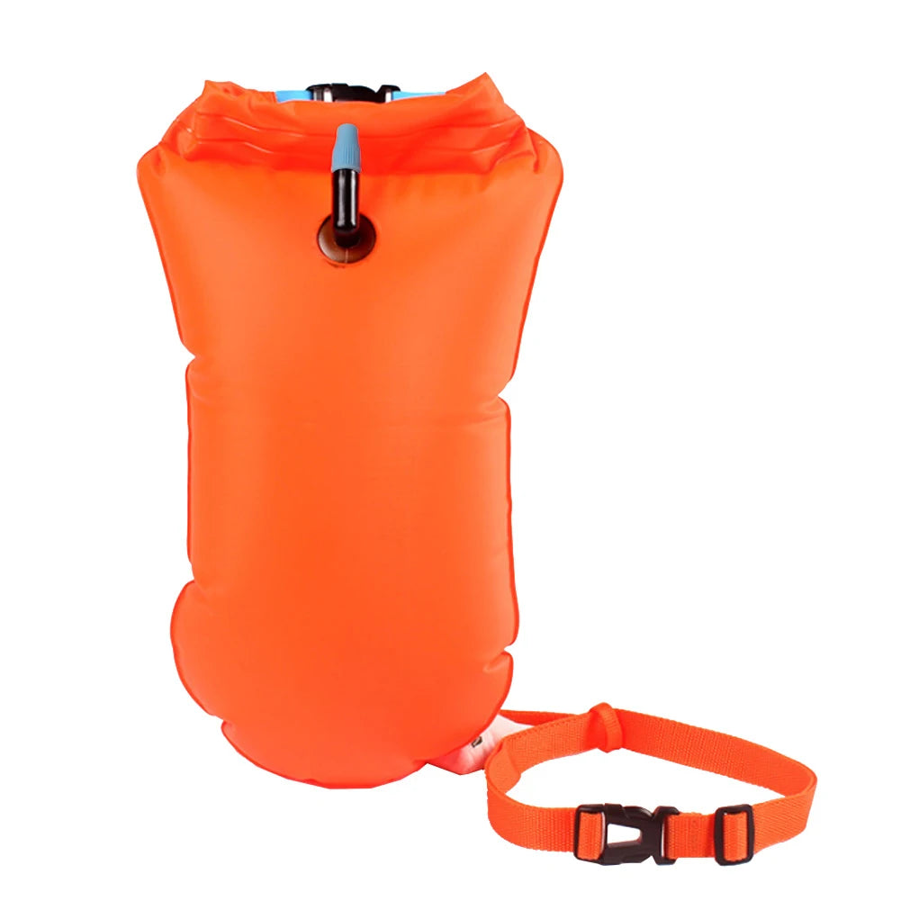 20L Inflatable Open Swimming Buoy Tow Float Dry Bag With Waist Belt For Boating Rafting Swimming Bucket Water Sport Safety Bag