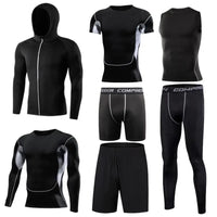 Men's Running Compression Tshirts Quick Dry Soccer Jersey Fitness Tight Sportswear Gym Sport Short Sleeve Shirt Breathable