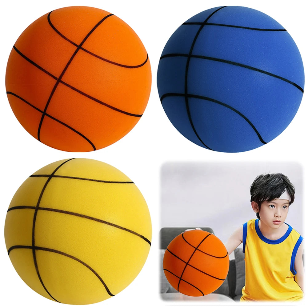 18cm Silent Basketball Indoor Training Ball Mute Bouncing Basketball for Various Indoor Activities