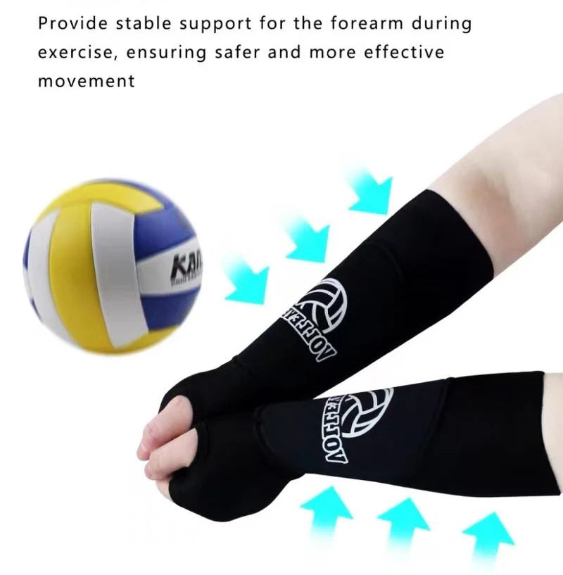 Volleyball Padded Passing Forearm Hitting Sleeves Arm Sleeves And Wrist Support For Girl Boy Adult
