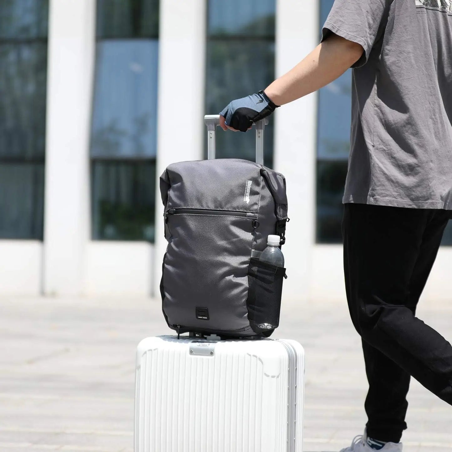 Waterproof Bike Pannier Bag 2-in-1 Saddle & Shoulder Bag for Cycling