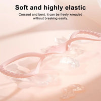 Figure 8 Yoga Resistance Band 35 LB Soft Silicone Exercise Band Quick Rebound Fitness Resistance Band Gym Stretching Pilates