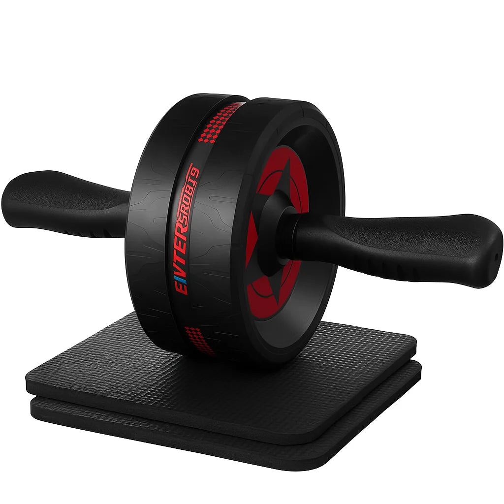 Ab Roller Wheel for Abs Workout - Abdominal Exercise Equipment with 2 Knee Pads for Home Gym, Core Strength Training, Fitness Eq